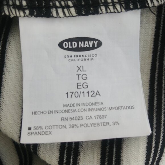 Old Navy Black and White Striped Long Sleeve Dress - Picture 9 of 13